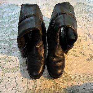 Black Leather Riding Boots